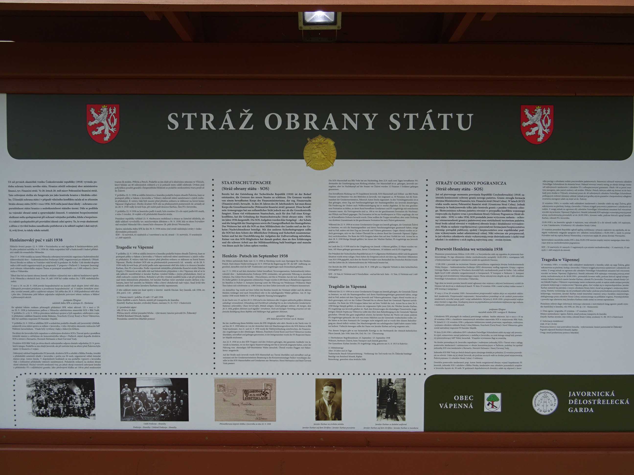 Detail informační tabule 