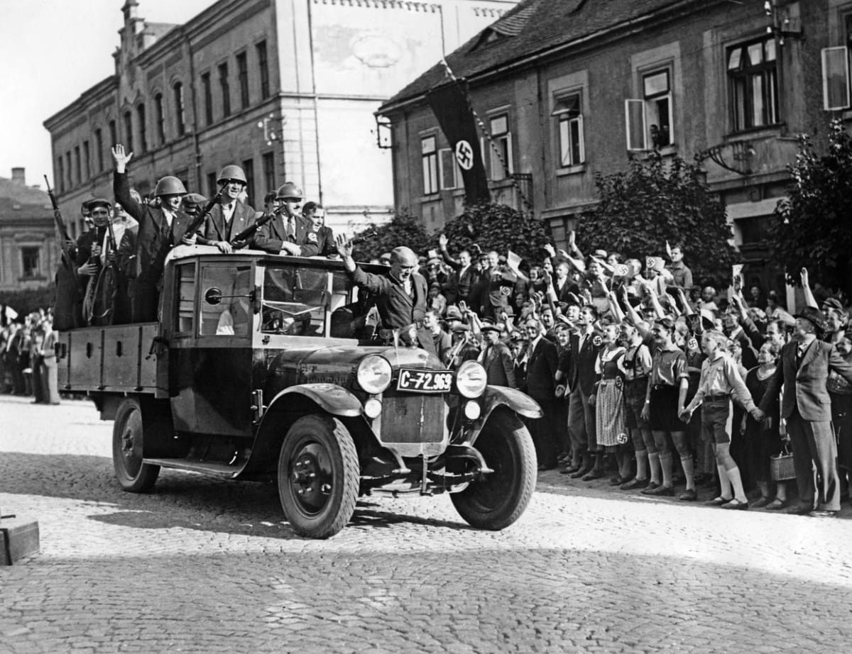 12 Návrat Freikorpsu do Vansdorfu po odchodu armády